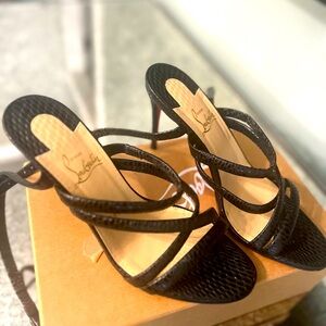 Great shoe. Reasonable heel height